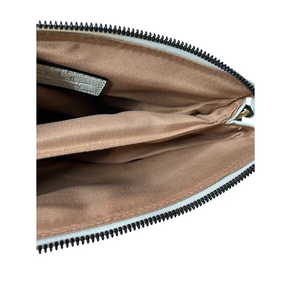 Nicole Miller Creme Gold Logo Crossbody & Earbud Case - Picture 6 of 7